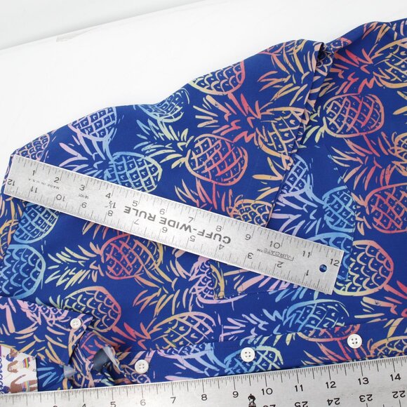 chubbies shirt‎ men's Medium Pineapple print pride month rainbow short sleeve - Picture 8 of 10